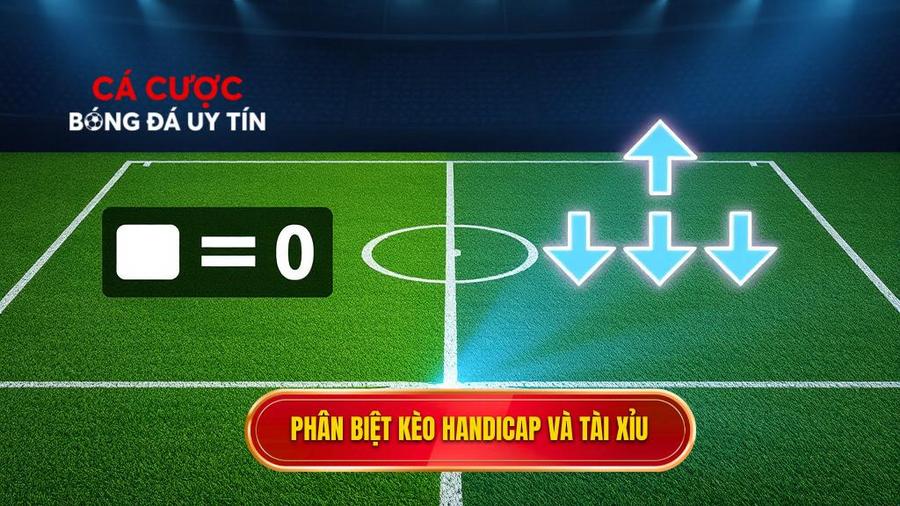 Phân biệt kèo Handicap và Tài Xỉu