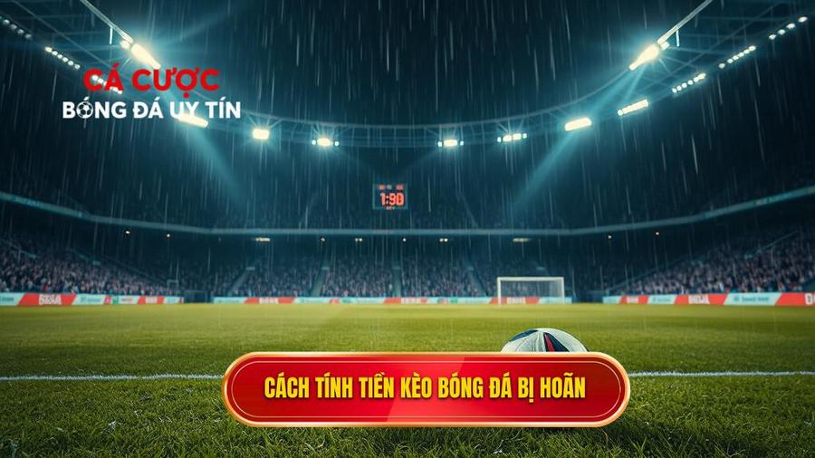 Cách tính tiền kèo bóng đá bị hoãn