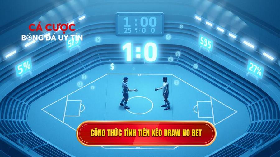 Công thức tính tiền kèo Draw no bet
