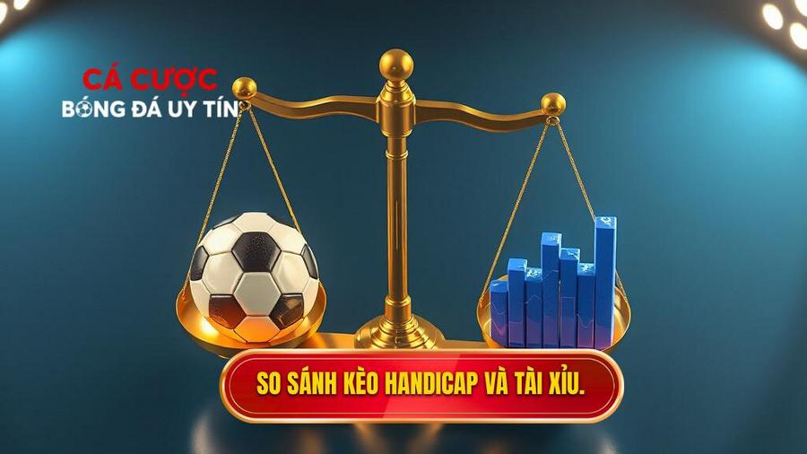So sánh kèo Handicap và Tài Xỉu.