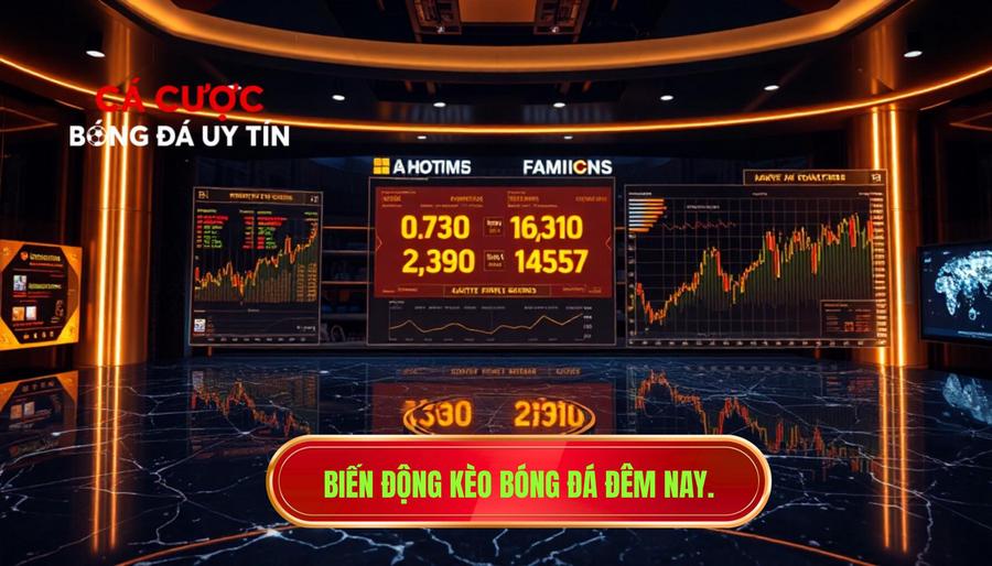 Biến động kèo bóng đá đêm nay.